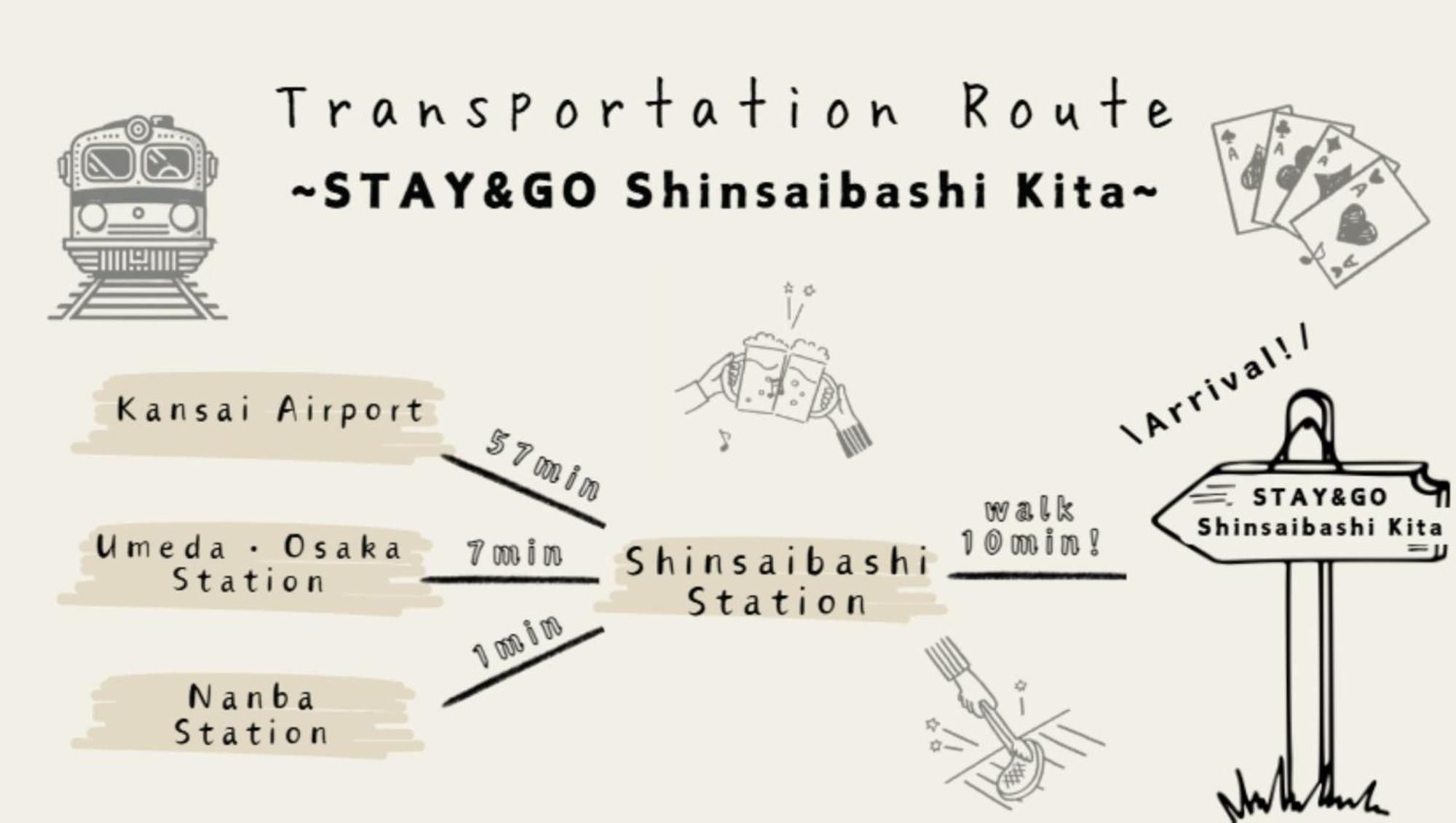 Stay & Go Shinsaibashi-Kita Осака Екстер'єр фото